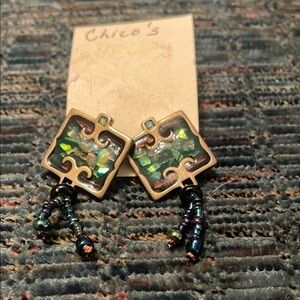 Chico's Square Dangle Earrings - Multicolor